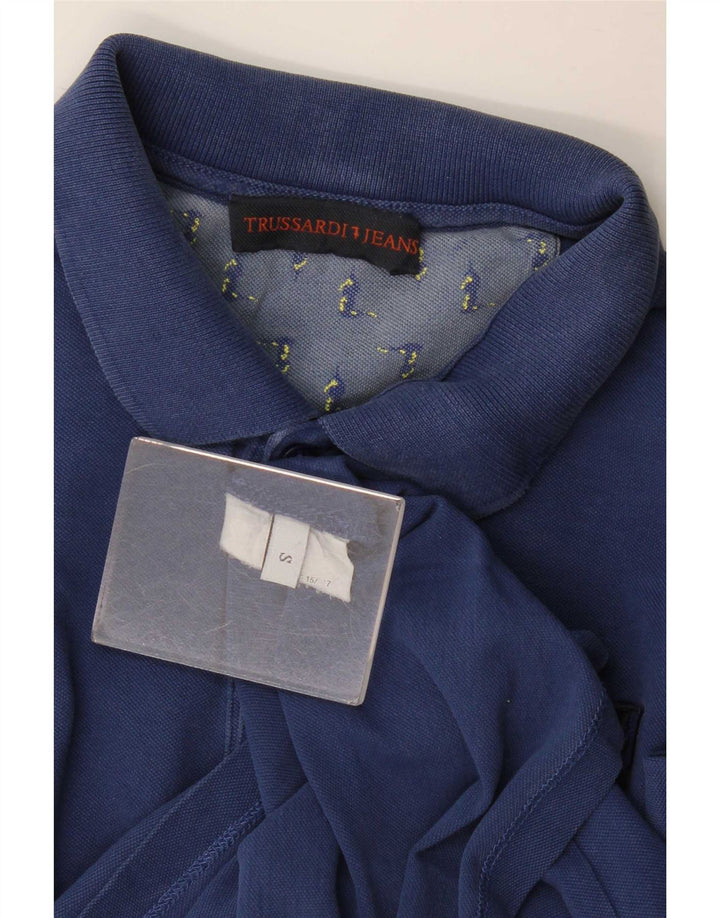 Trussardi Jeans Polo shirt til mænd Small Navy Blue