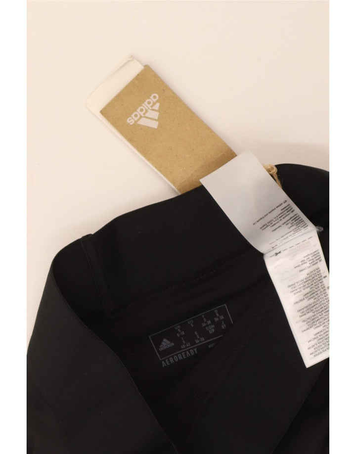 Adidas Aeroready Leggings til kvinder UK 8/10 Small Black Polyester