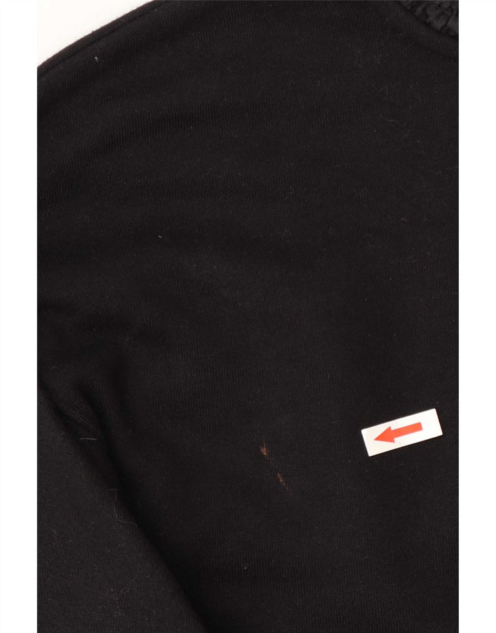 Zara Dame Langærmet Oversized Bluse Top UK 10 Small Black Bomuld