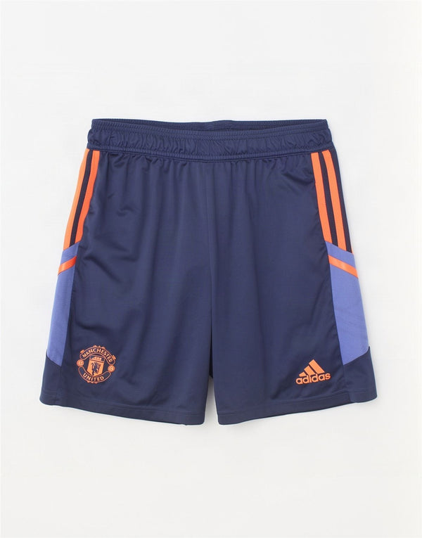 Adidas Boys Manchester United sportsshorts 15-16 år marineblå