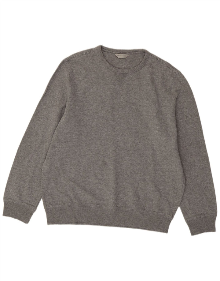 Marks & Spencer Herre Sweatshirt Jumper XL Grå Bomuld