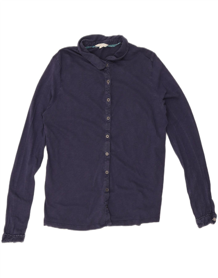White Stuff Dameskjorte UK 12 Medium Navyblå Bomuld