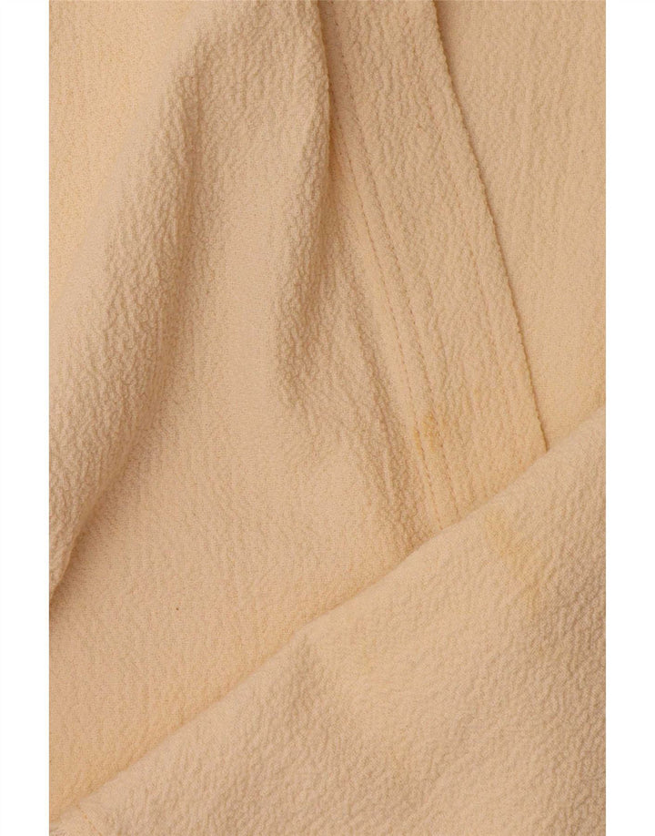 Zara Dame Poncho Crop Top UK 14 Medium Beige