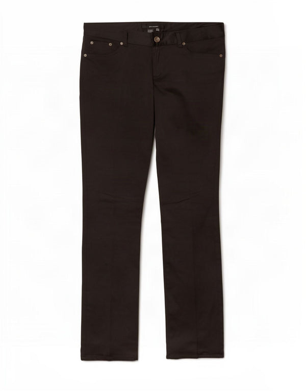 Zara Womens Straight Casual Trousers EU 38 Small W28 L34 Black Polyester