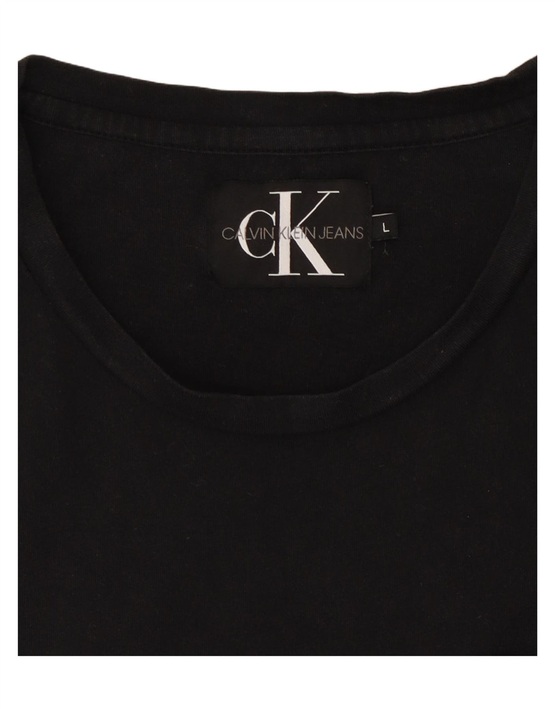 CALVIN KLEIN JEANS Herre T-Shirt Top Stor Sort