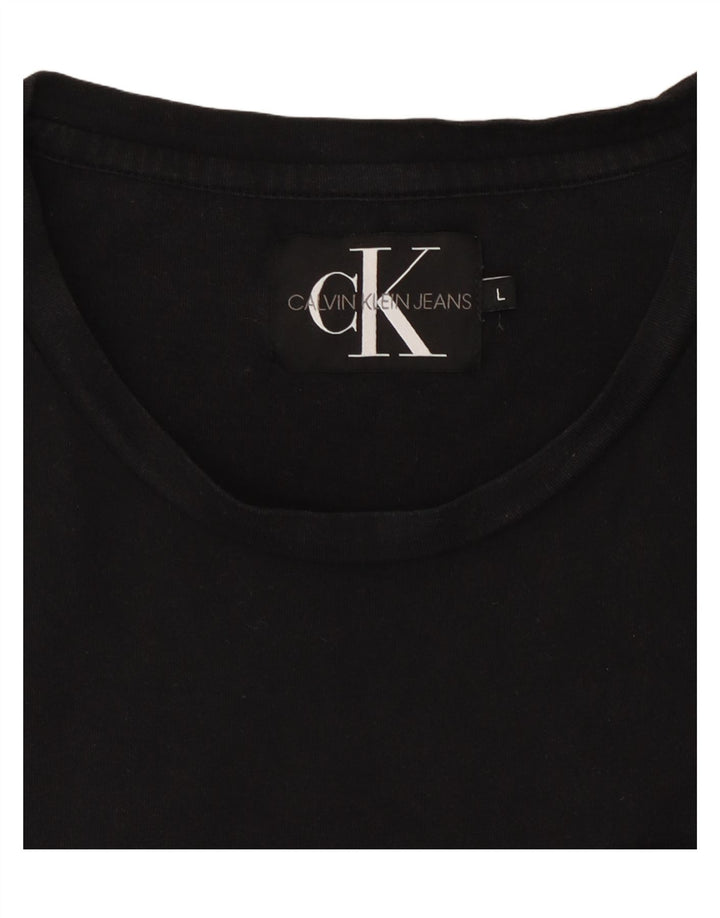 CALVIN KLEIN JEANS Herre T-Shirt Top Stor Sort