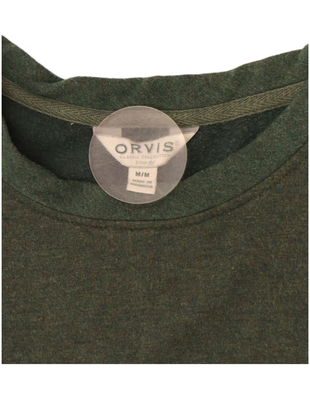 Orvis Herre Sweatshirt Jumper Medium Grøn Modal