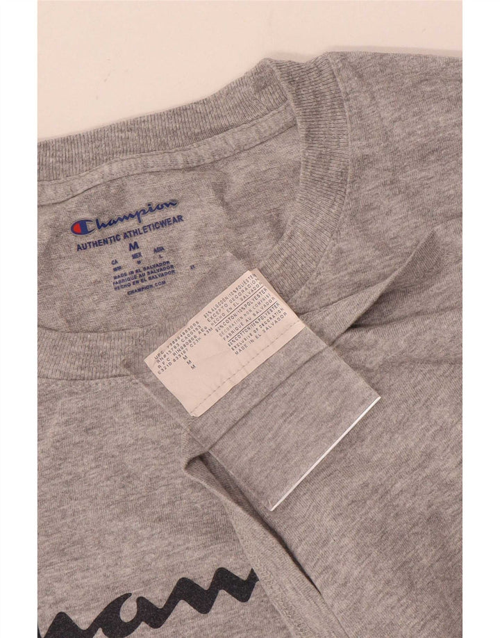 Champion Herre grafisk T-shirt Top mellemgrå bomuld