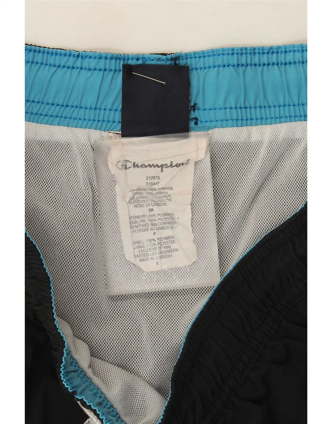 Champion Herre svømmeshorts Små sorte polyamid