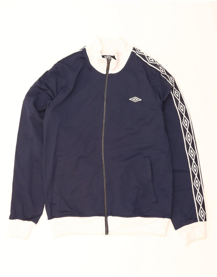 UMBRO Herre grafisk træningsdragt Topjakke Medium Navy Blue Colourblock