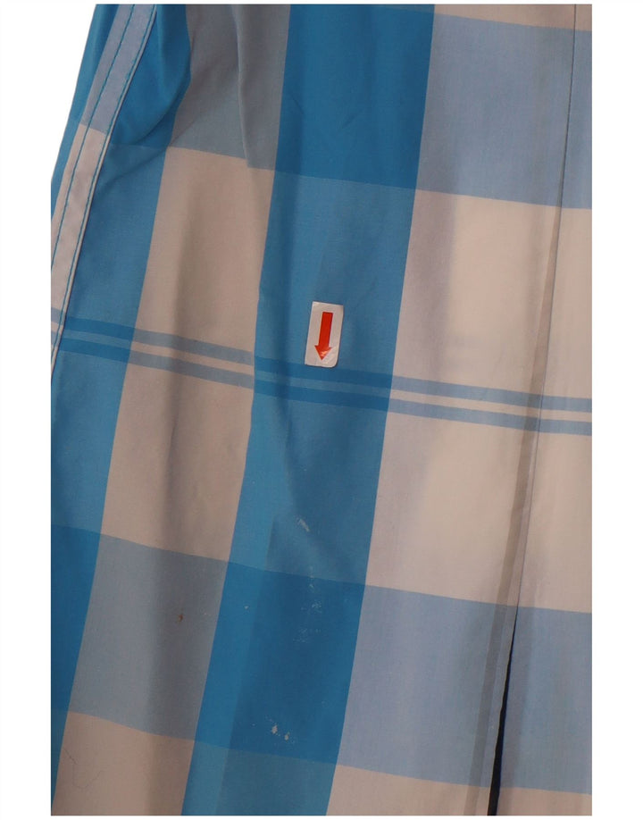 O'Neill Herre kortærmet Slim Fit skjorte XL blå ternet bomuld