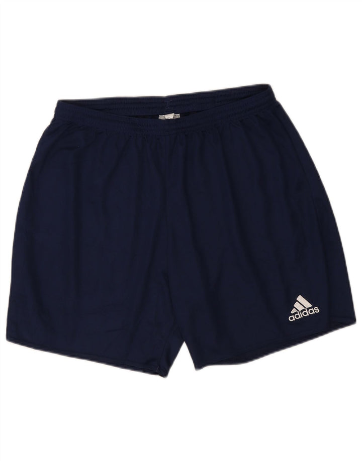 Adidas Dame Aeroready Sports Shorts UK 14 Large Navy Blue Polyester