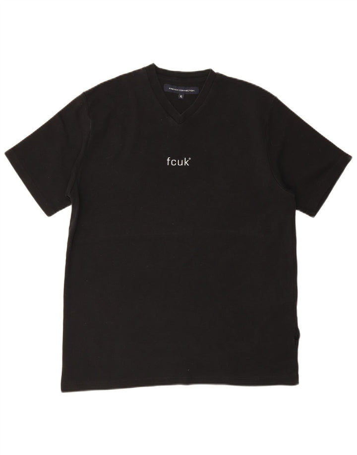 FRENCH CONNECTION Herre T-Shirt Top XL Sort