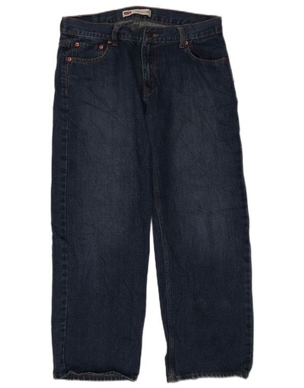 Levi's Girls 550 Relaxed Fit Straight Jeans 13-14 år W33 L28 Navy Blue