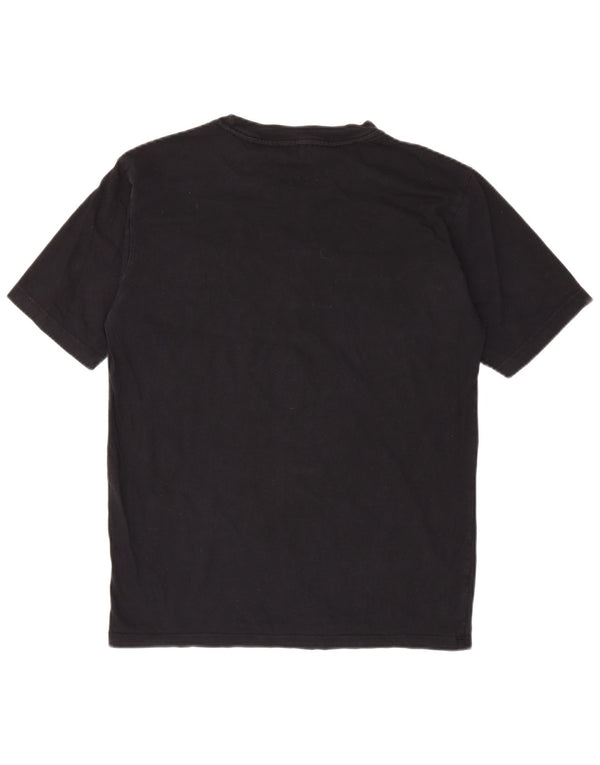Diesel Dame Grafisk T-Shirt Top UK 18 XL Sort