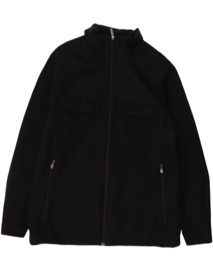 COLUMBIA Mens Windbreaker Jacket UK 40 Large Black Polyester Vintage Columbia and Second-Hand Columbia from Messina Hembry 