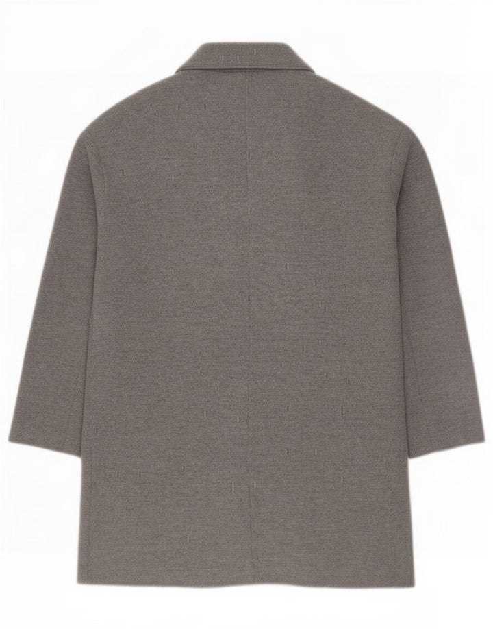 Zara Womens Open Overcoat UK 10 Small Grå