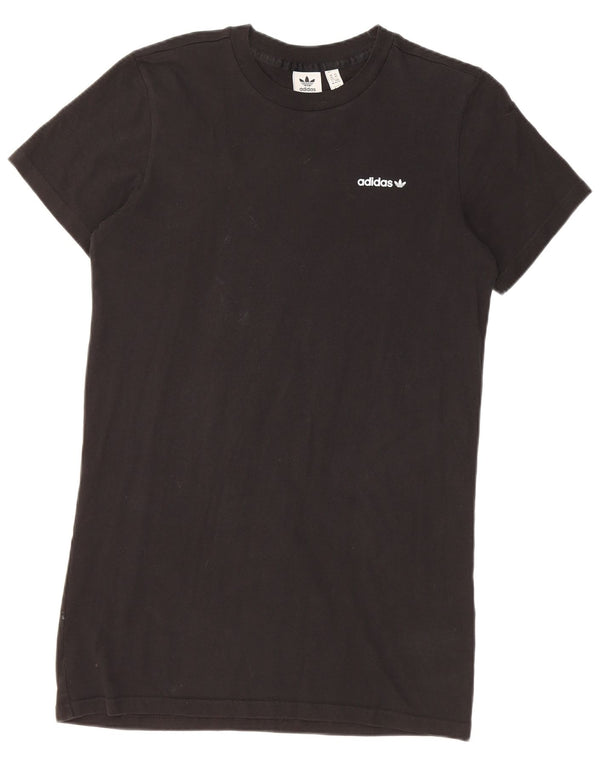 Adidas Graphic T-Shirt Dress UK 4/6 XS Sort bomuld
