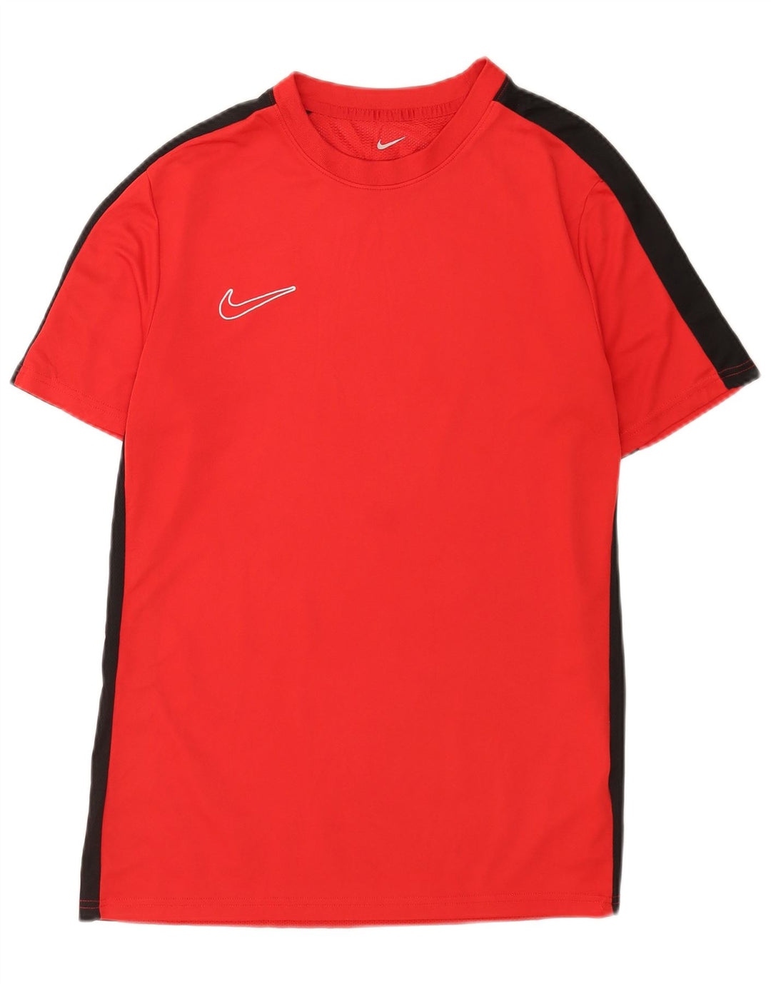 Nike Herre Dri Fit T-Shirt Top Stor Rød Colourblock Polyester