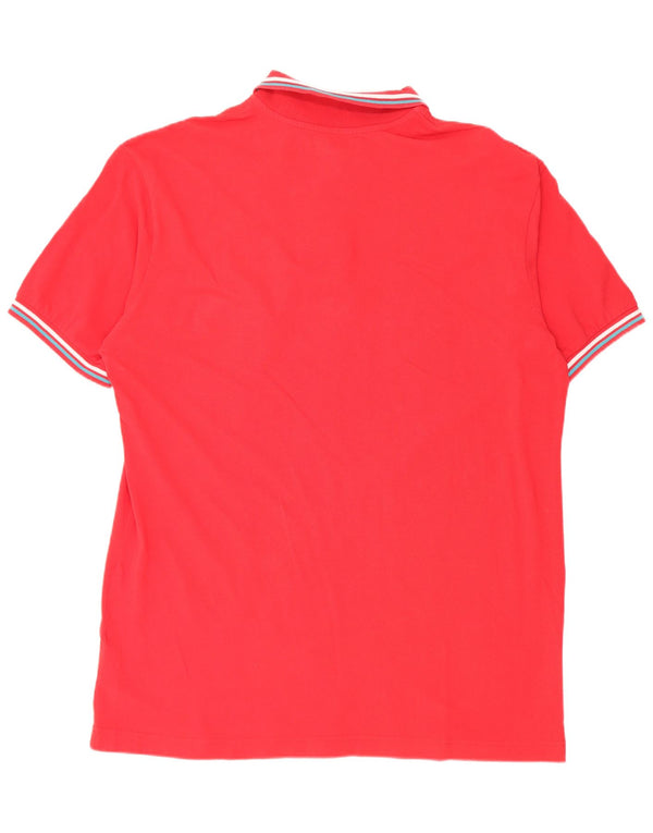 Kappa herre poloshirt 3XL rødstribet bomuld