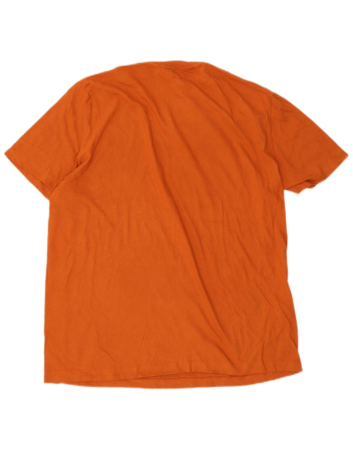 Nike Herre Texas Grafisk T-Shirt Top Stor Orange Bomuld