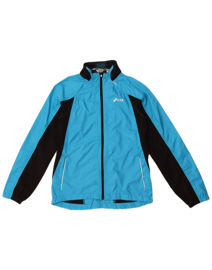 Asics træningsdragt topjakke til kvinder UK 6 XS Blue Colourblock Polyester