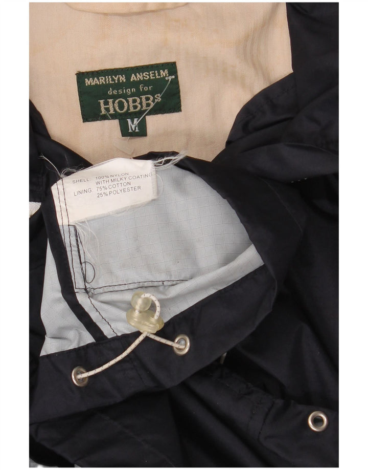 HOBBS Dame Marilyn Anselm Oversized regnjakke UK 14 Medium Navy Blue
