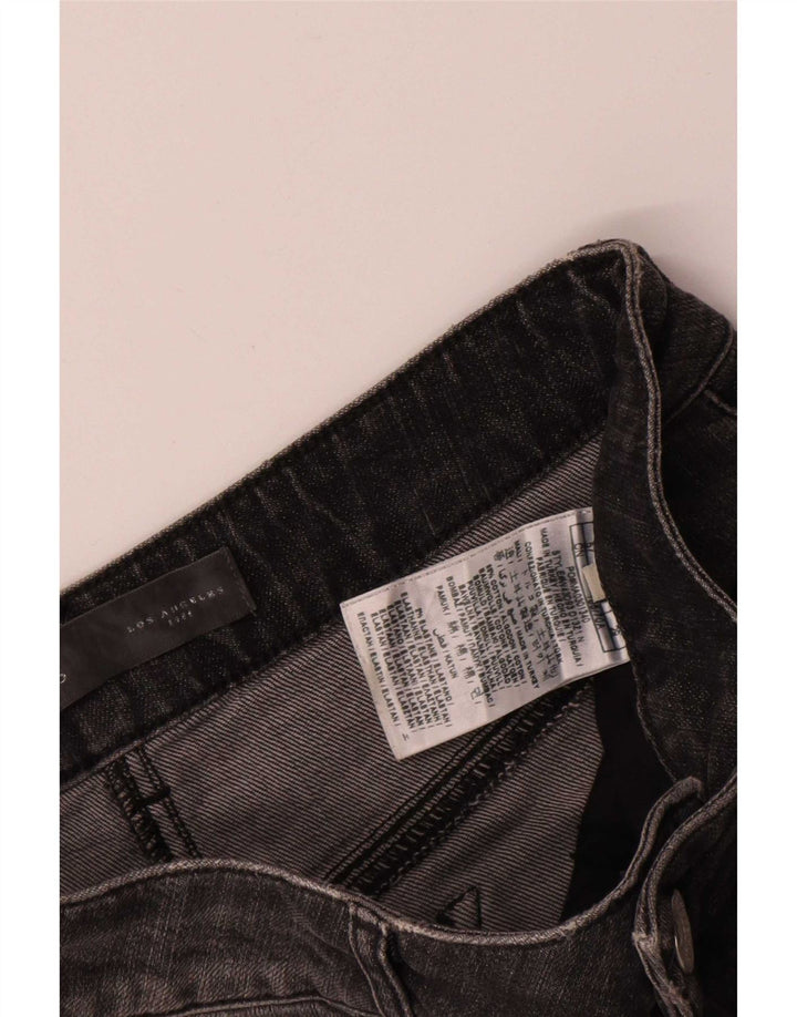 Guess Womens Distressed Denim Nederdel W27 lille grå bomuld
