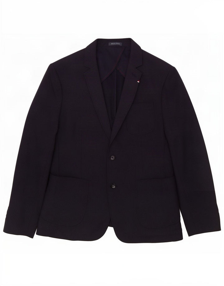 Zara Herre 2-knaps blazerjakke EU 56 XL Navyblå polyester
