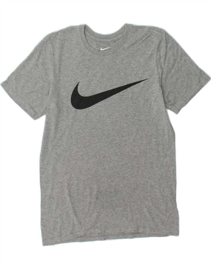 NIKE Mens Athletic Cut Graphic T-Shirt Top Small Grey Vintage Nike and Second-Hand Nike from Messina Hembry 