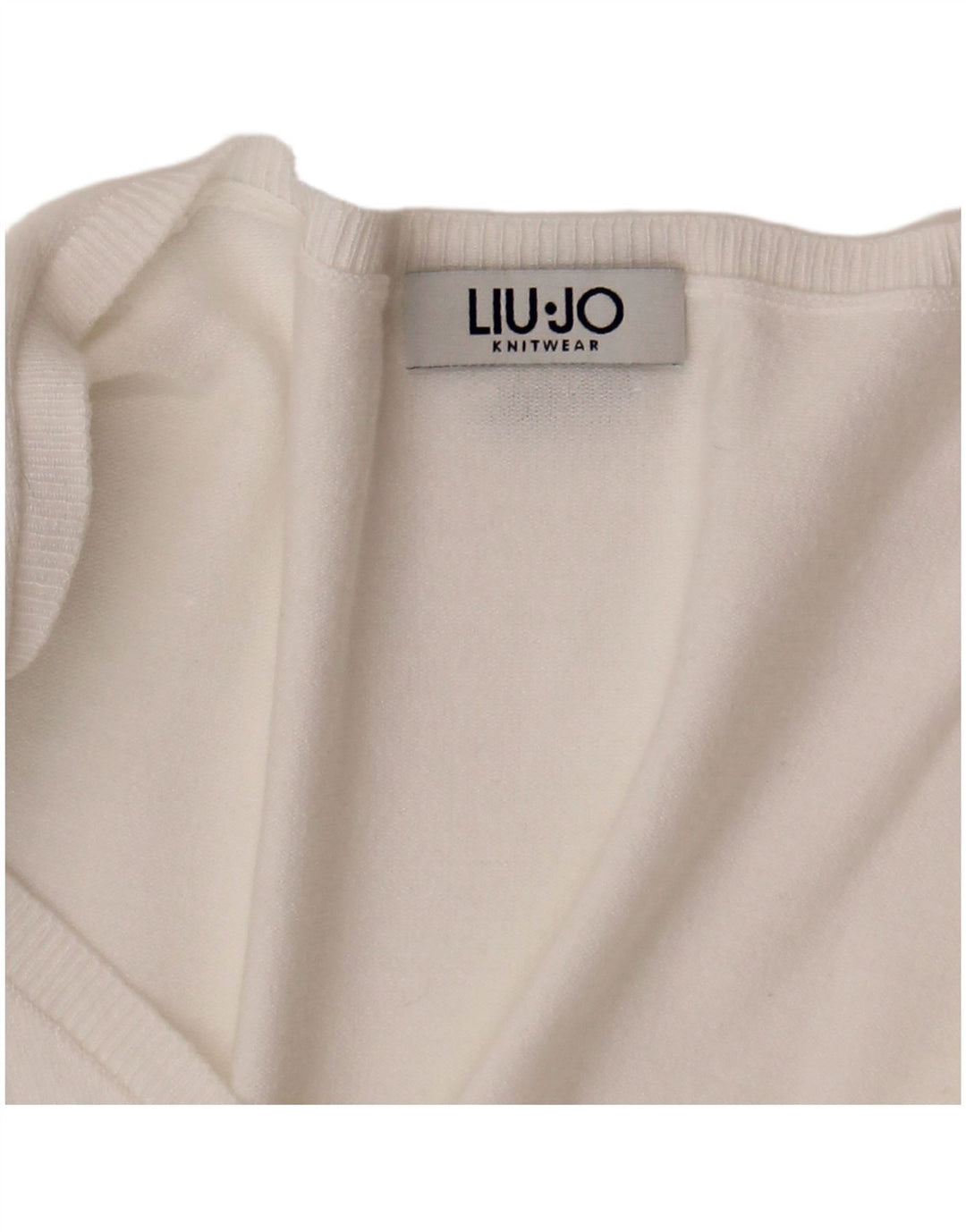 Liu Jo Dame Cardigan Sweater UK 10 Small White