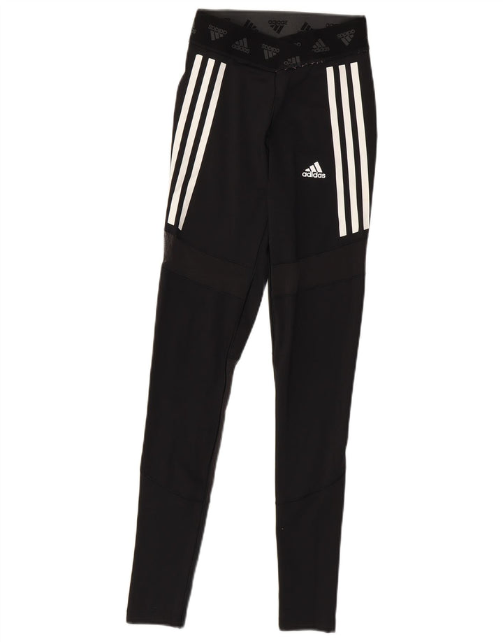 Adidas Grafiske Leggings til kvinder UK 4/6 XS Sort polyester