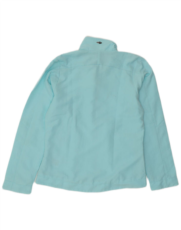 ADIDAS Womens Tracksuit Top Jacket UK 12 Medium Blue Polyester