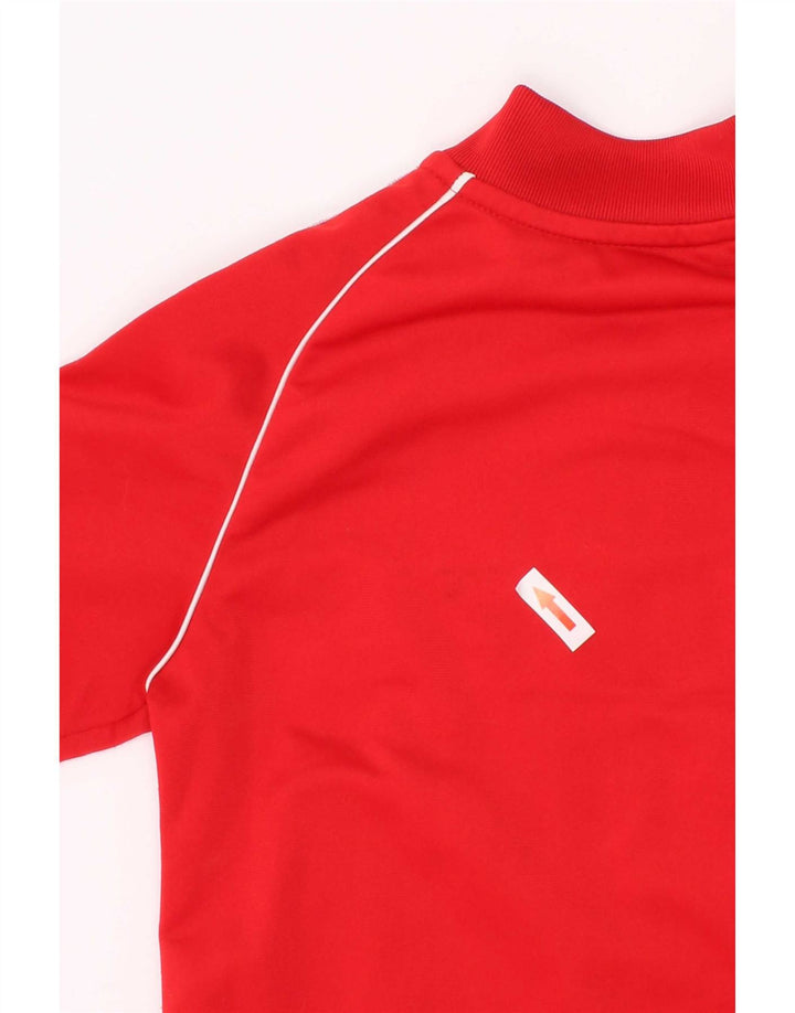 Adidas Drenge Træningsdragt Topjakke 6-7 År Rød Polyester