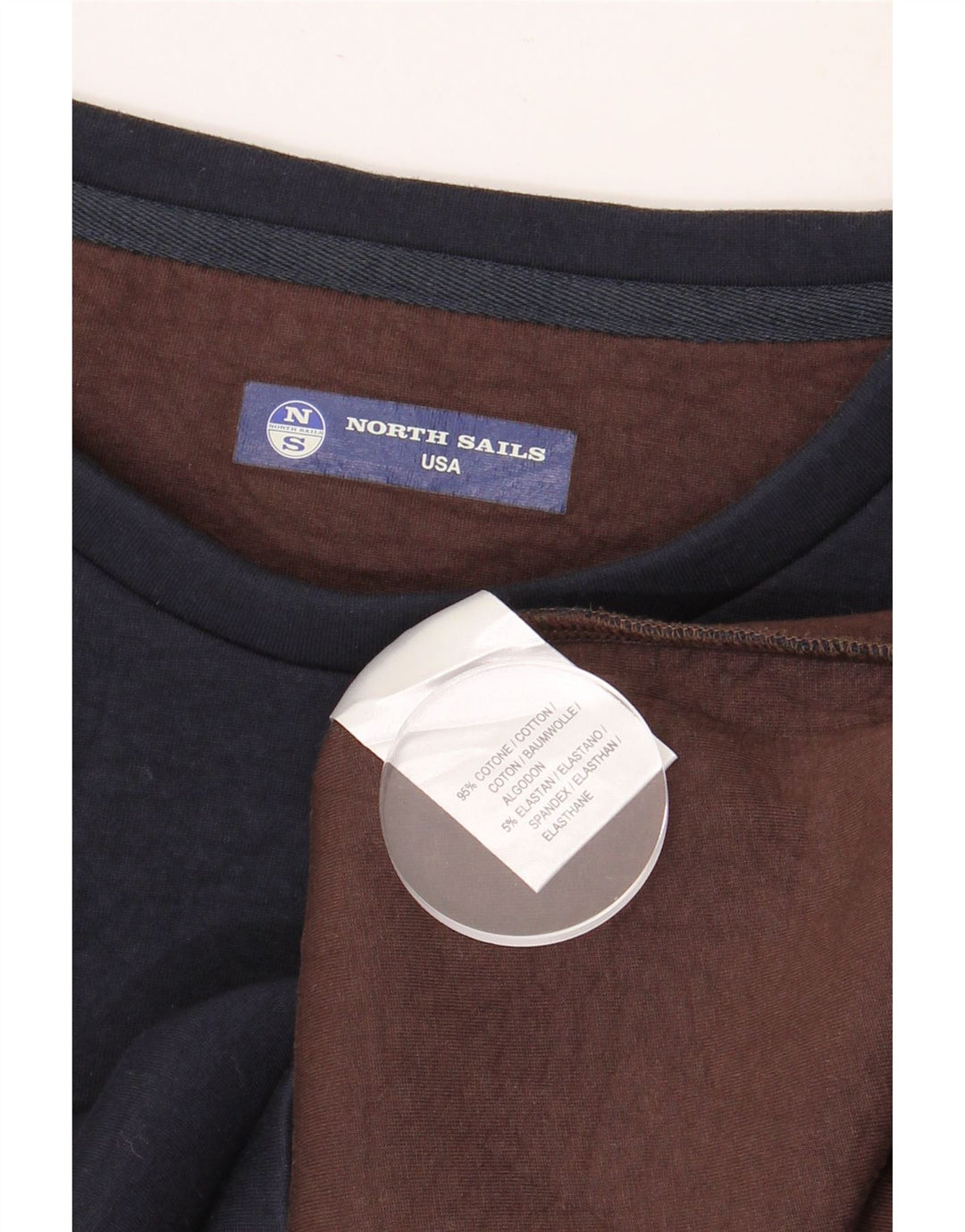 NORTH SAILS Dame Sweatshirt Jumper UK 10 Small Navy Blue Bomuld