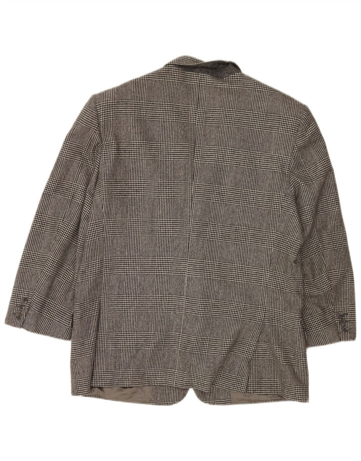 Valentino Herre 2-knaps blazerjakke IT 54 2XL Grå Houndstooth