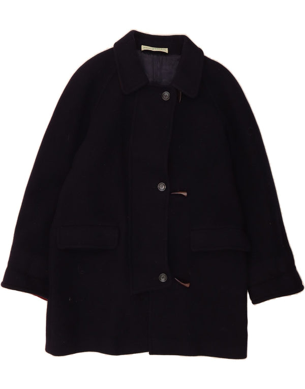 JIMMY HOURIHAN Womens Dublin Oversized Overcoat UK 10 Small  Navy Blue