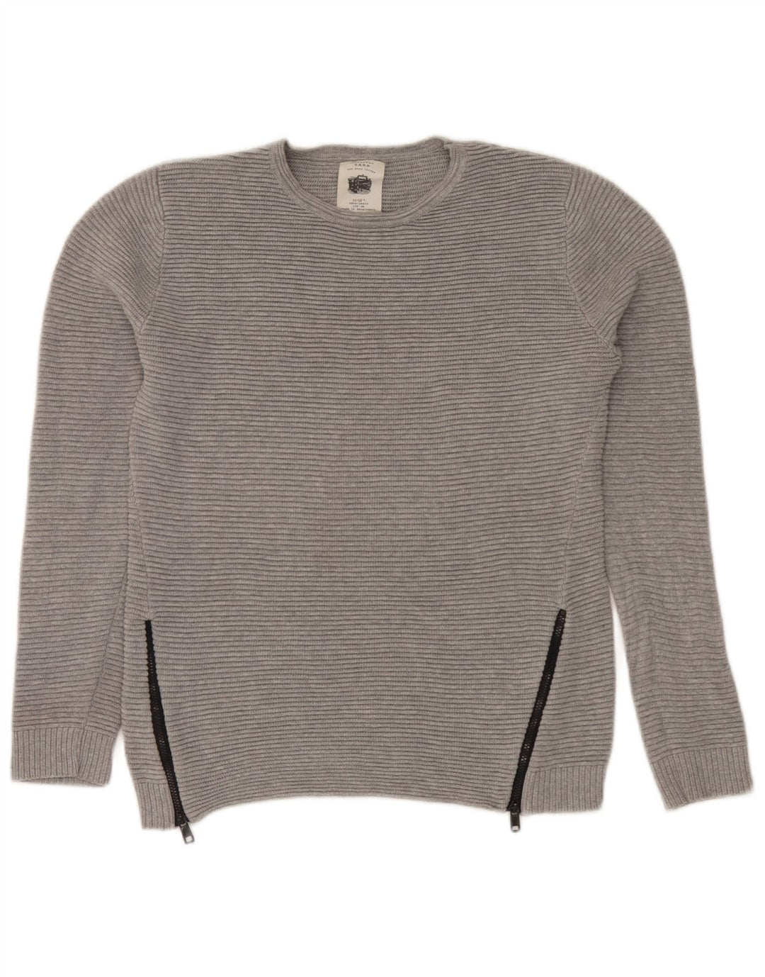 Zara drenge sweater med rund hals 11-12 år Grå