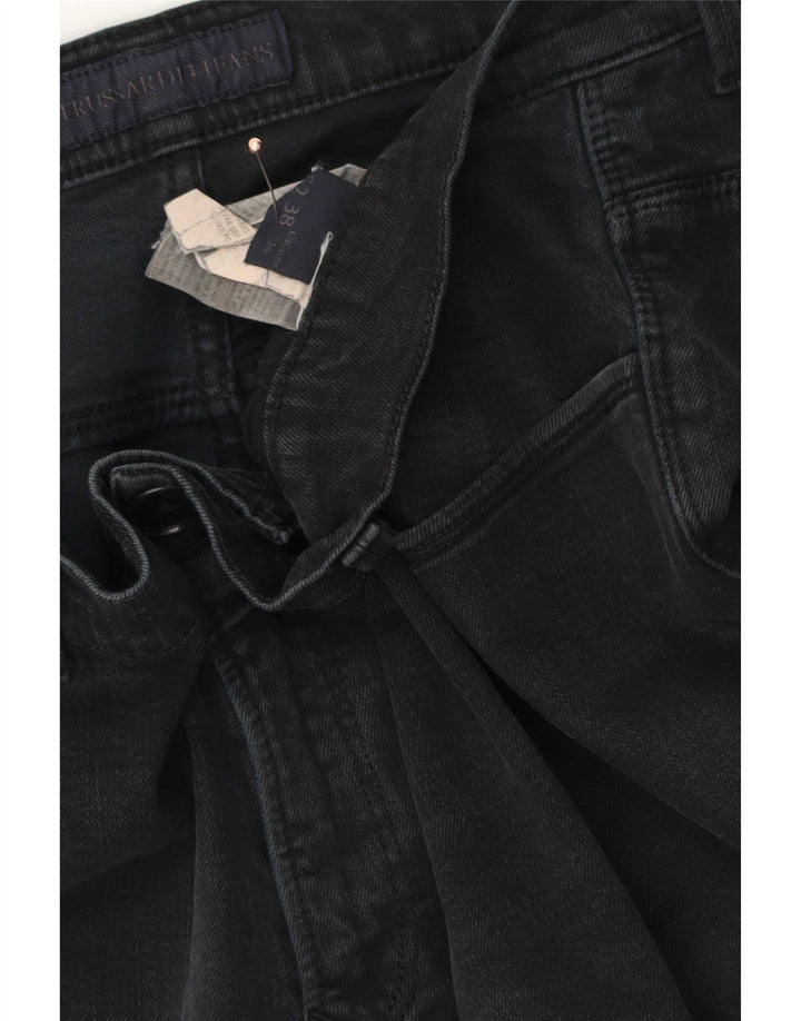 Trussardi Herre Slim Jeans W36 L34 Sort Bomuld