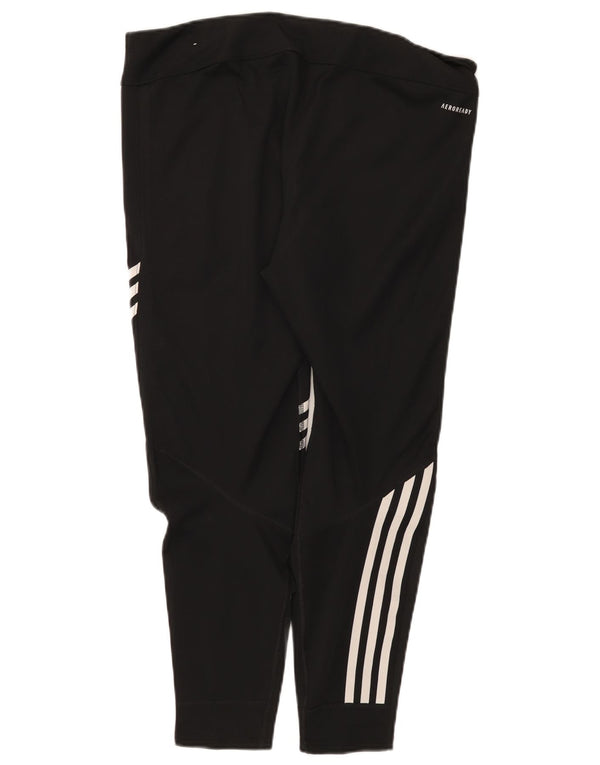 Adidas Womens Running Capri Leggings UK 20/22 XL Sort Polyester Sports