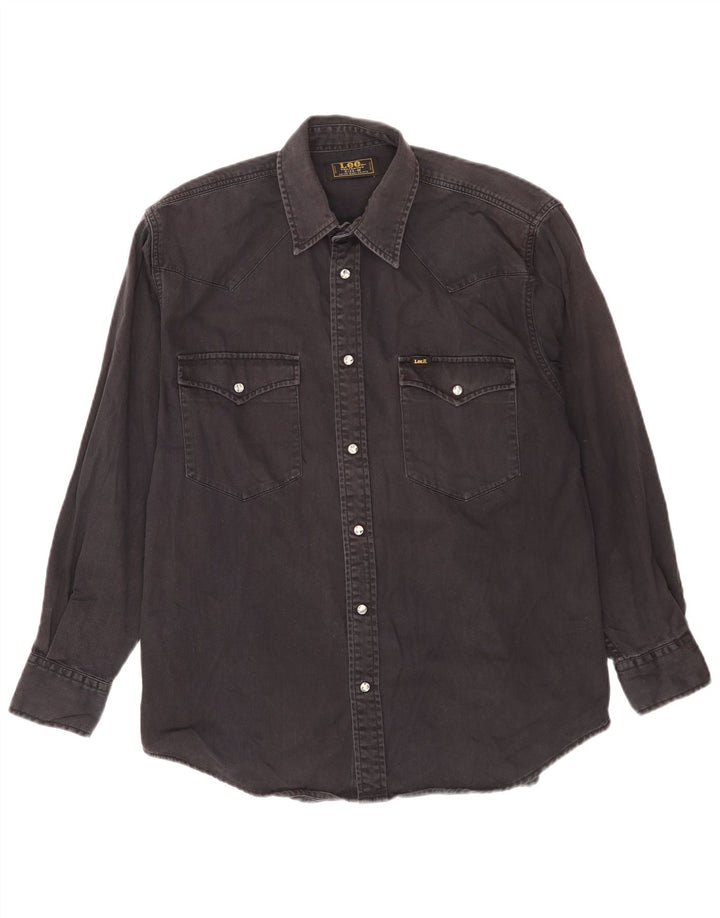 Lee Herre denimskjorte Medium Sort bomuld