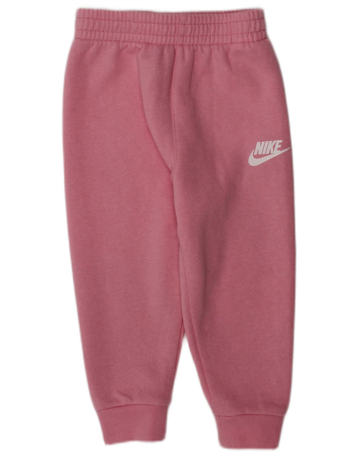 NIKE Baby Girls Grafiske Joggers Træningsdragt Bukser 12-18 måneder Pink