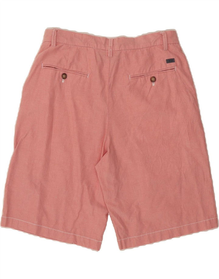 IZOD Mens Chino Shorts W32 Medium Red Cotton Vintage Izod and Second-Hand Izod from Messina Hembry 