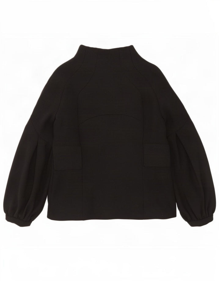 Zara Dame Blazer Jacket UK 12 Medium Sort Uld