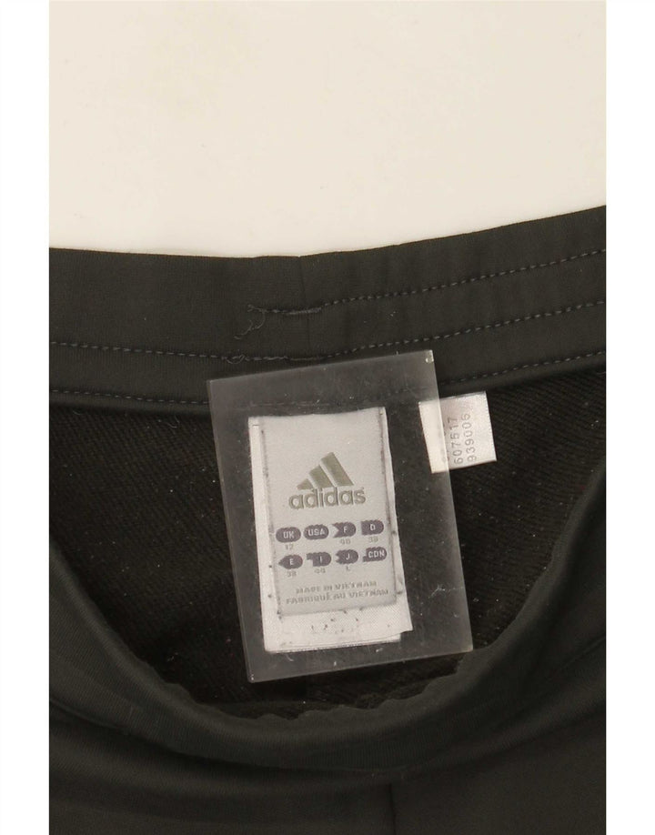 Adidas Womens Wide Leg Tracksuit Trousers UK 12 Medium Green Polyester