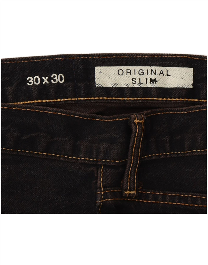 Gap Dame Slim Jeans W30 L30 Marineblå Bomuld