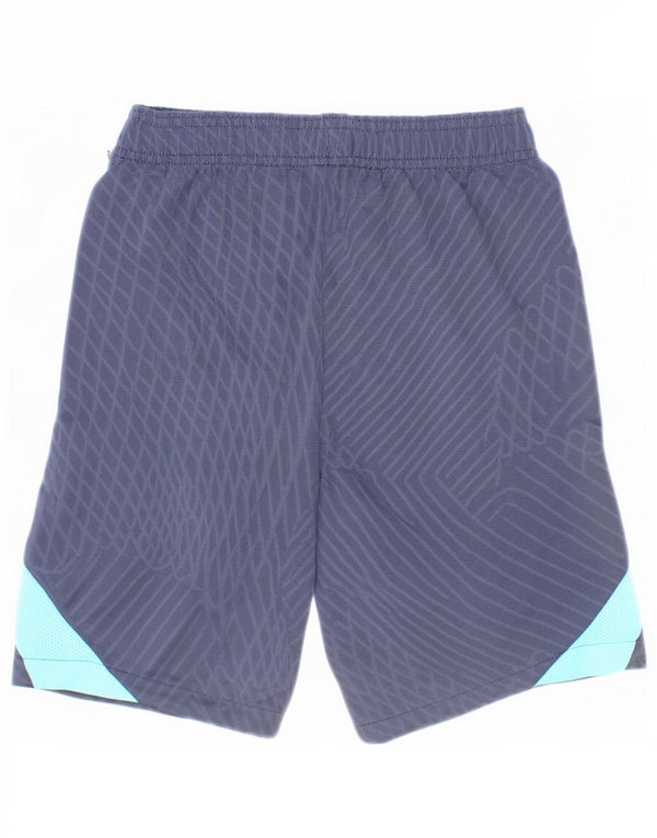 Nike Boys Barcelona Slim Fit Sportshorts 10-11 år Medium Blå Geometrisk