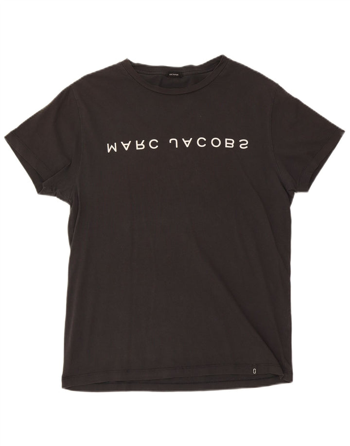 MARC JACOBS Womens Graphic T-Shirt Top Large Black