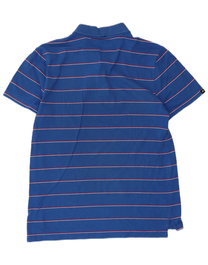 Nike Polo Shirt til mænd UK 38/40 Medium Blue Striped
