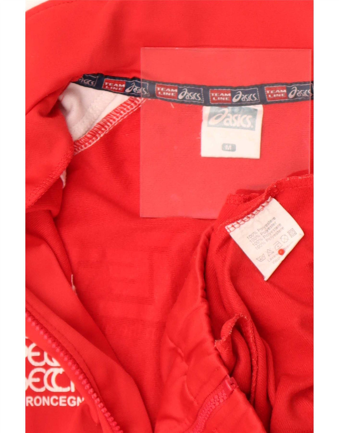 Asics Herre grafisk træningsdragt Topjakke Medium Rød Colourblock Polyester